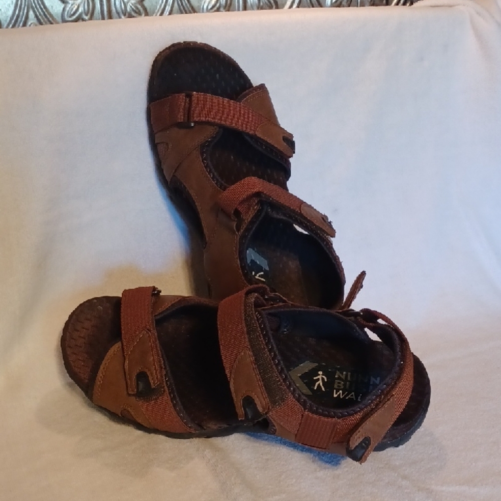 Nunn Bush Brown Walking Sandals Mens Size 12